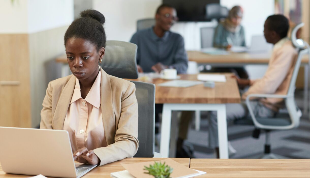 Business woman in Accra office