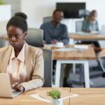 Business woman in Accra office