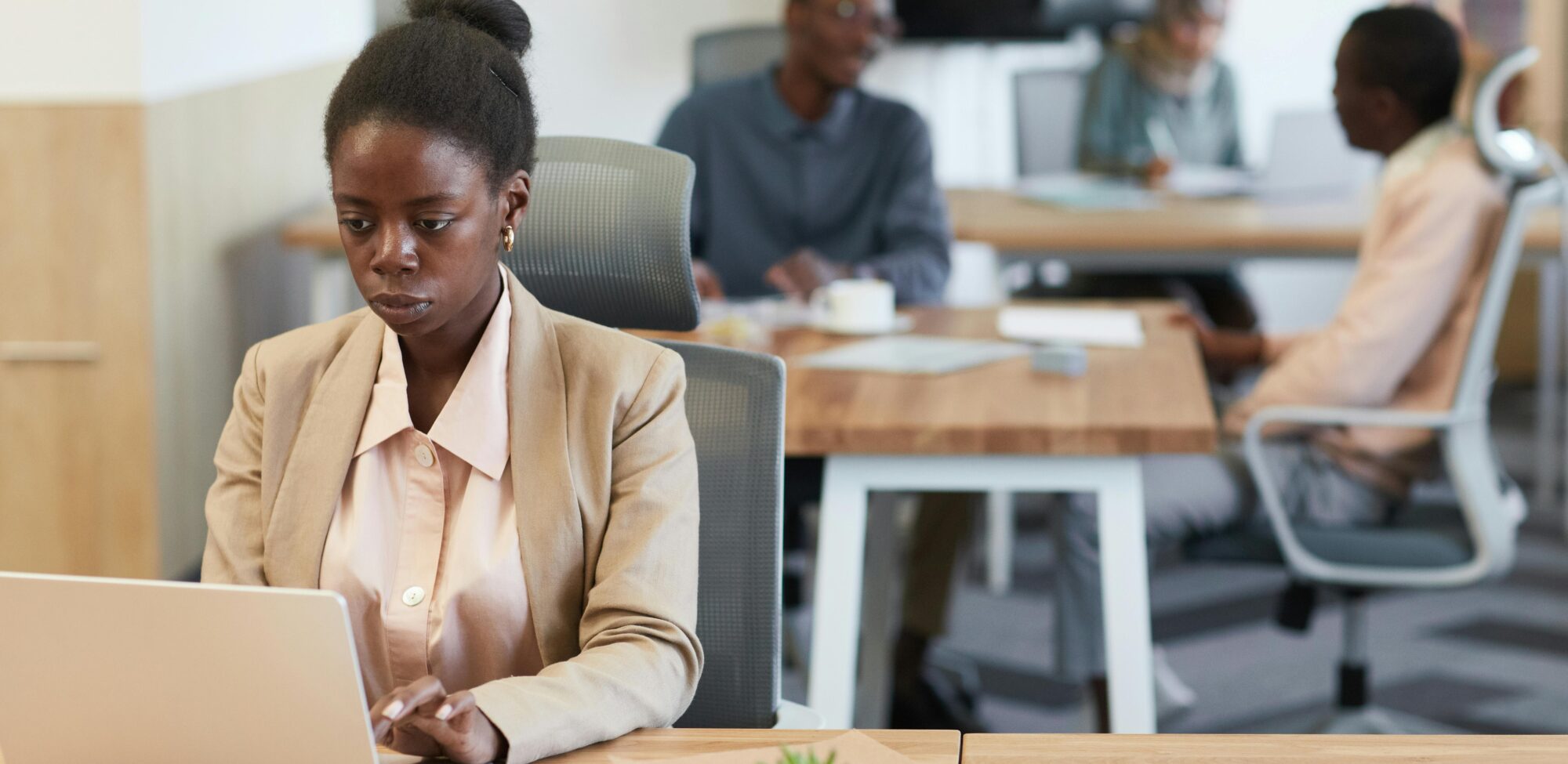 Business woman in Accra office